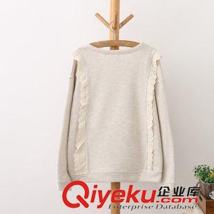 日系森女系小清新 2015秋季新款日系學(xué)院風(fēng)娃娃領(lǐng)蝴蝶結(jié)刺繡長袖寬松打底襯衫女