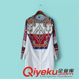 襯衫 2014歐美新款女式大牌自行車印花純棉襯衣高品質(zhì)外貿(mào)原單襯衫