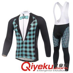 長套裝/背帶套裝 XINTOWN禮服騎行服長袖套裝 自行車服 春秋季吸濕排汗速干衣褲