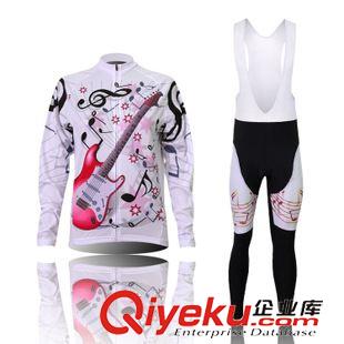 抓絨套裝（女款） XINTOWN吉它女款騎行服長(zhǎng)袖套裝 自行車(chē)服 冬季抓絨防風(fēng)保暖套裝