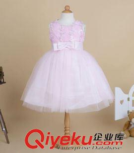 礼服裙 一件代发童礼服无袖亮片公主裙女童婚纱裙花童服童裙party dress