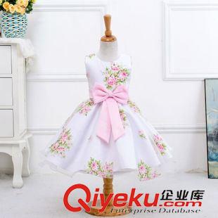 禮服大組 整手廠家直銷批發童連衣裙花童婚紗禮服裙兒童可愛網紗印花大擺裙