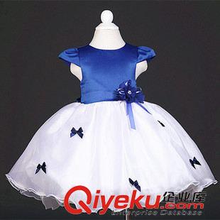 禮服小組 整手批發(fā)夏季新款 女童禮服蝴蝶結(jié)公主裙 拼接蓬蓬童連衣裙演出服原始圖片2