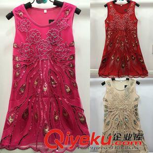 手工裙 整手童裝外貿(mào)批發(fā)2015歐美女童手工蕾絲裙 背心連衣裙 girl dress