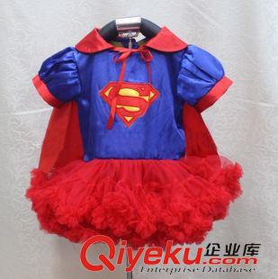 舞蹈裙 整手批發廠家直銷女童超人蓬蓬裙超人連衣裙節日演出服girl dress原始圖片2
