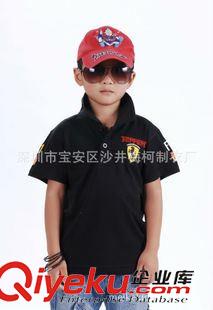 男童/女童T恤 童裝品牌外貿(mào)批發(fā)男童法拉利休閑短翻領(lǐng)T恤 時(shí)尚可愛(ài)男孩T恤原始圖片3