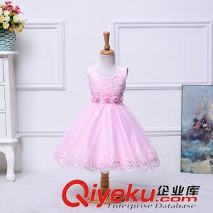 純棉內(nèi)里 整手批發(fā)童禮服水鉆蕾絲背心連衣裙韓版蝴蝶結(jié)網(wǎng)紗公主裙四色可選