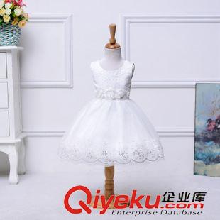 純棉內(nèi)里 整手批發(fā)童禮服女童花朵蕾絲亮片花童禮服裙公主裙婚紗連衣裙新品原始圖片2