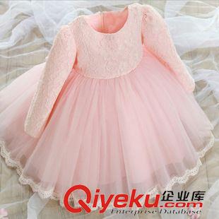 預定款 預定新品2015秋冬新款女童公主裙花童長袖禮服兒童婚紗蓬蓬連衣裙