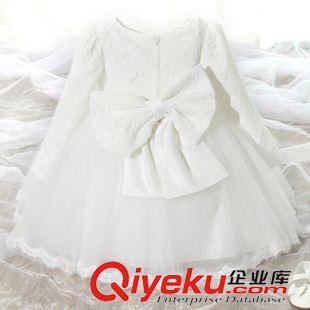 預定款 預定新品2015秋冬新款女童公主裙花童長袖禮服兒童婚紗蓬蓬連衣裙原始圖片3