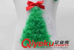 圣誕節(jié)/萬(wàn)圣節(jié)專區(qū) 整手童裝批發(fā)2015女童綠色圣誕樹(shù)純棉T恤衫蝴蝶結(jié)泡泡袖圓領(lǐng)上衣