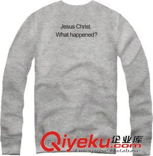 男女親子裝衛(wèi)衣圓領(lǐng)無帽 陳冠希潮品15ss Kids褲腿藏酒瓶摸腿男女嘻哈情侶裝套頭圓領(lǐng)衛(wèi)衣原始圖片2