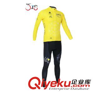 長袖騎行服套裝 2015環(huán)法車隊版 GIANT 捷安特長袖網(wǎng)眼騎行服套裝定制 訂做男秋款
