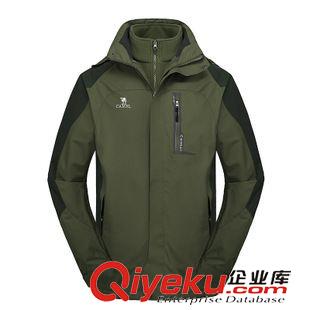 沖鋒衣 2015秋冬戶外沖鋒衣 男女三合一抓絨含內膽兩件套 保暖登山服批發