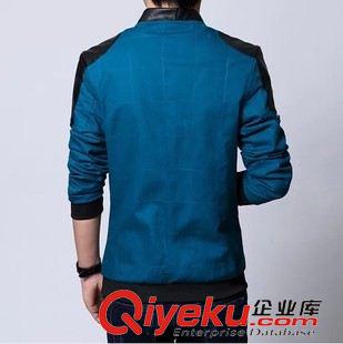 夾克/棉衣 泰樂曼男裝 春季新款男式韓版修身夾克免費代理 秋季拼色男式外套原始圖片3