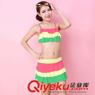 分體泳衣 2015新款女分體泳衣bjn可愛(ài)泳裝套聚攏性感溫泉游泳衣廠家批發(fā)