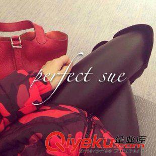 perfect sue perfect sue皮褲 春秋款薄款優(yōu)質(zhì)PU啞光修身打底皮褲原始圖片2