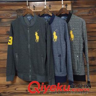 春秋款衛(wèi)衣 原廠貨！精美刺繡 秋裝新款男式休閑立領加厚衛(wèi)衣 肘部貼布男外套