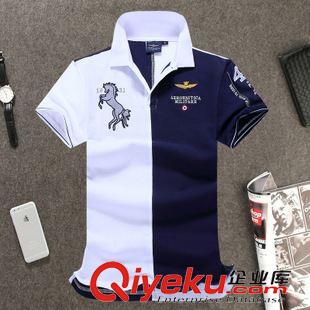其他品牌 2015新品 空軍一號 男士t恤 時尚百搭t恤 全棉POLO衫男士翻領短袖