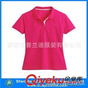 女式POLO衫 定做廣告衫女式全棉短袖翻領T恤 夏裝女士韓版修身T衫原始圖片2