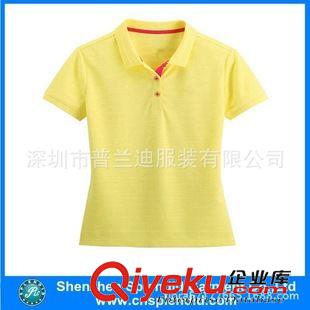 女式POLO衫 定做廣告衫女式全棉短袖翻領T恤 夏裝女士韓版修身T衫原始圖片3
