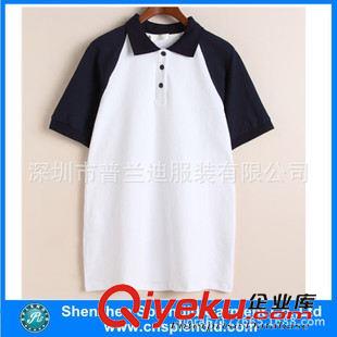 女式POLO衫 定做韓版女士糖果色寬松插肩短袖T恤衫/POLO衫原始圖片2