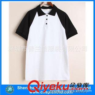 女式POLO衫 定做女士POLO領(lǐng)長(zhǎng)款T恤 女式半紐扣短袖翻領(lǐng)純色休閑T恤