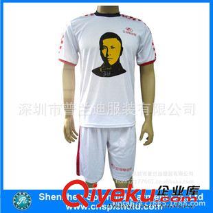 足球服 男式運(yùn)動(dòng)服套裝 綠色足球服 V領(lǐng)短袖球服 吸濕排汗服 來(lái)樣定做
