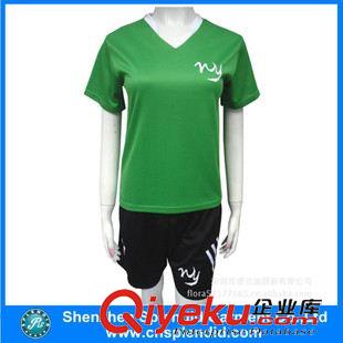 足球服 定做簡(jiǎn)單女士運(yùn)動(dòng)套裝女士球類套裝服定做來樣定做原始圖片3