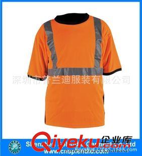 高亮襯衫 {zx1}工作服安全服短袖反光翻領T恤熒光服定做
