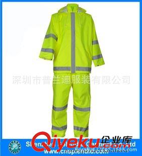 高亮連身服 夜間反光衣交通安全服 安全反光雨衣套裝 防水防寒定做原始圖片2