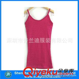 女式背心 女式黑色背心純棉背心女士新款背心女士修身背心原始圖片2