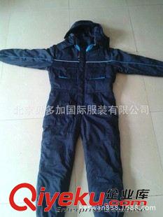 防寒服 连体工作服定做外贸连体工作服加工订做冬季防风防雨防寒连体棉服