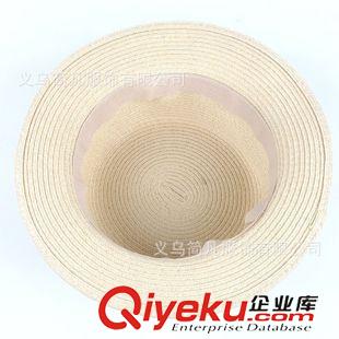 草帽 廠家韓國平頂平沿帽女士禮帽夏天男士遮陽草帽情侶太陽帽防曬帽子原始圖片3