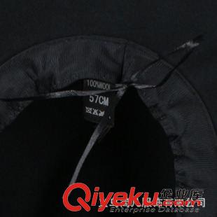 大檐帽‖遮陽帽 原宿風英倫大檐毛呢帽子女士春秋冬季字母涂鴉大沿禮帽男士爵士帽原始圖片3