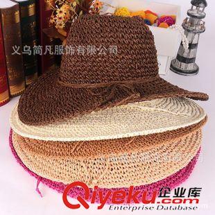 大檐帽‖遮陽(yáng)帽 嗆口小辣椒同款帽子批發(fā)大沿草帽手工鉤針女士遮陽(yáng)帽太陽(yáng)帽可折疊原始圖片2