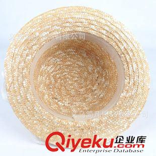 禮帽‖爵士帽 廠家韓版新款蕾絲花朵麥稈草帽子女士遮陽帽沙灘防曬春夏女帽禮帽原始圖片3