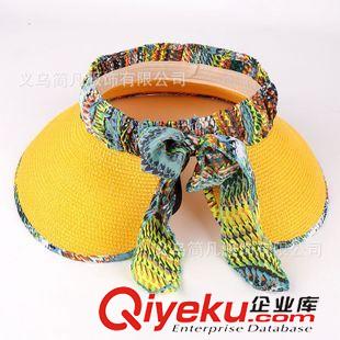 兒童帽子 廠家外貿(mào)韓版新款夏天兒童草帽子女童空頂帽大沿太陽帽防曬遮陽帽原始圖片2