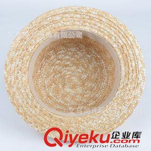 親子帽子 廠家直銷麥稈草帽防曬沙灘小禮帽DIY帽坯女士帽子夏天光板平沿帽