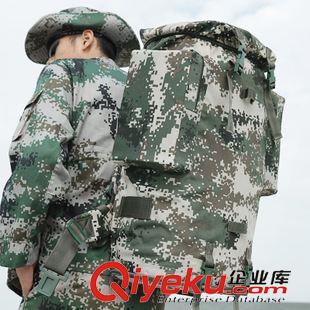 战术背包 数码迷彩背包 登山包双肩男 林地携行具双肩背囊 带金属支架