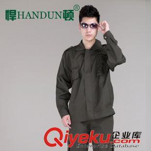 勞保服 悍頓新款長(zhǎng)袖作服套裝男春秋工裝制服工程服汽修廠服HD13ZBC029