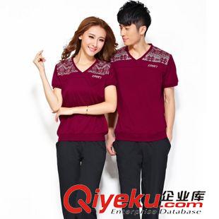 新款1 2015夏季短袖七分褲運(yùn)動(dòng)服套裝 修身?xiàng)l紋衛(wèi)衣三件套 女休閑套裝
