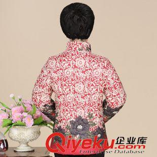 棉衣、羽絨服 2015冬季新款中老年印花棉衣外套 時尚大碼媽媽裝上裝棉衣女原始圖片2