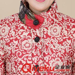 棉衣、羽絨服 2015冬季新款中老年印花棉衣外套 時尚大碼媽媽裝上裝棉衣女原始圖片3
