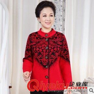未分類 2014秋冬中老年女裝 時(shí)尚中老年媽媽裝 羊毛老年服裝 中老年外套原始圖片2