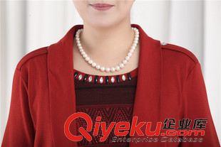 未分類 2014中老年女裝秋裝外套上衣大碼中年媽媽裝長袖假兩件寬松針織衫