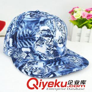 嘻哈帽/平沿帽 新款日系原宿風(fēng)虎紋棒球帽SNAPBACK 平沿帽遮陽(yáng)帽嘻哈帽子批發(fā)原始圖片3