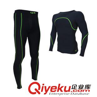 套裝 廠家直銷 男式運(yùn)動服跑步騎行健身服 籃球足球訓(xùn)練服壓縮衣套裝原始圖片2