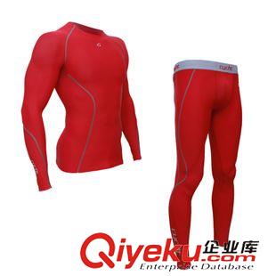 套裝 工廠批發(fā)男式緊身服套裝 吸濕排汗壓縮衣 戶外健身運動緊身服套裝原始圖片3