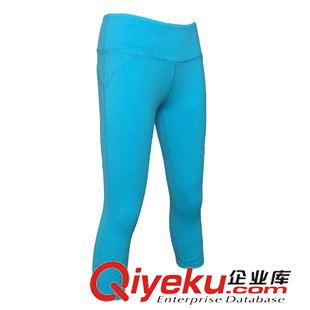 七分褲 廠家訂做批發 室內健身舞蹈休閑運動褲 彈力緊身瑜伽服七分褲女原始圖片2